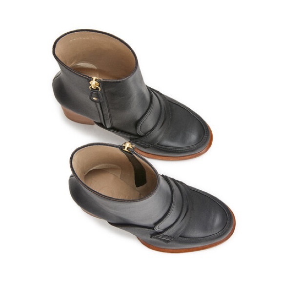 $1200 Loewe black loafer boot 38 New - Picture 2 of 8